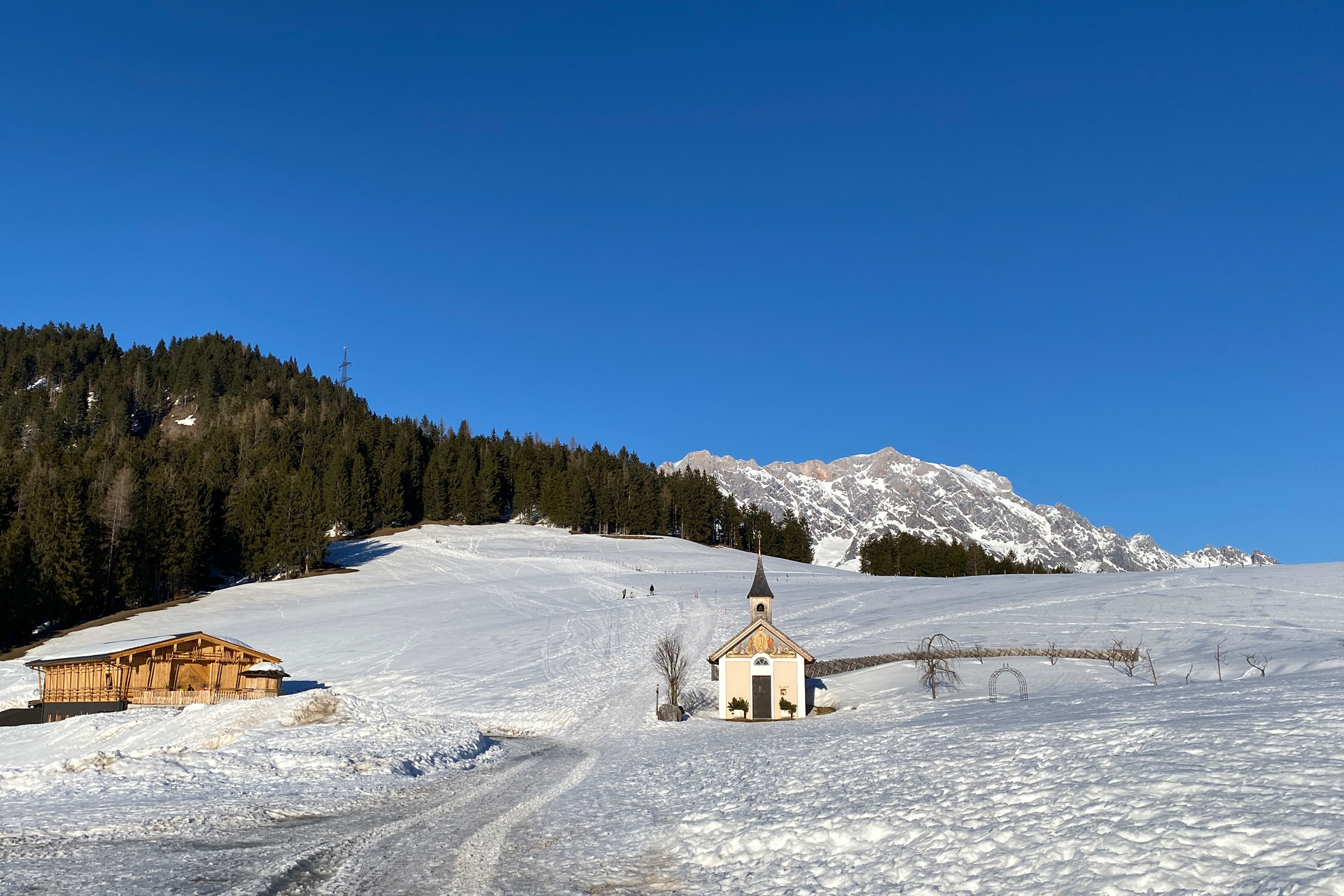 Rodelbahn Maria Alm Jufenalm Kapelle