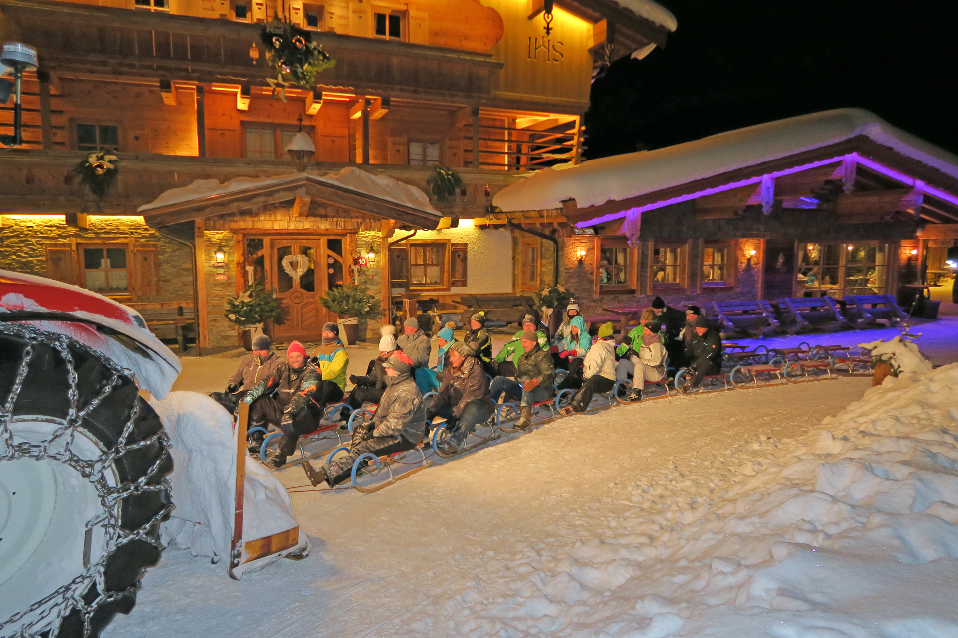 Rodelbahn Maria Alm Jufenalm Rodeltaxi