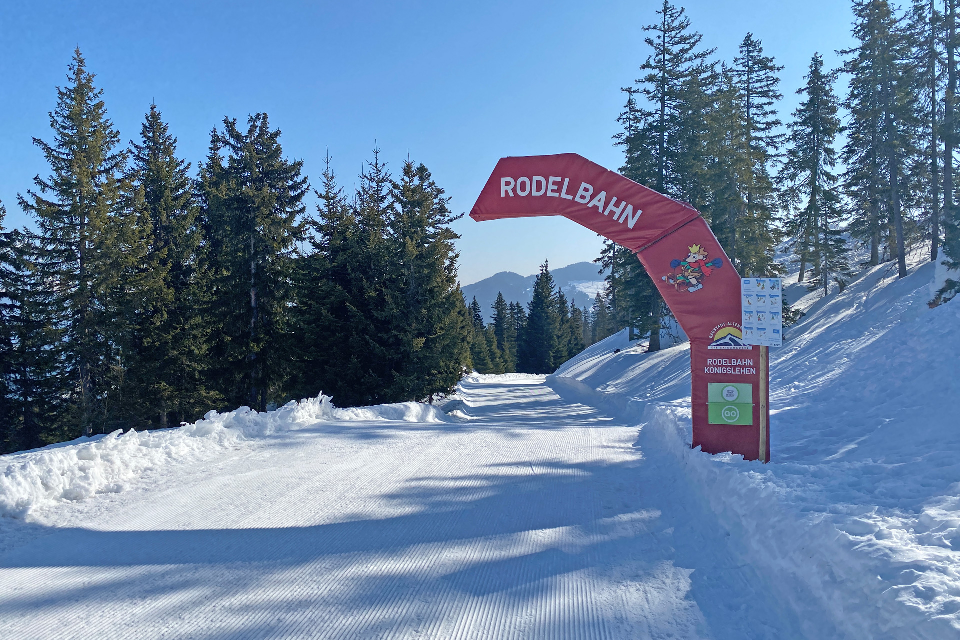 Rodelbahn Start Radstadt Koenigslehen